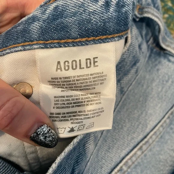 NWOT Agolde 90's Pinch Waist in Navigate